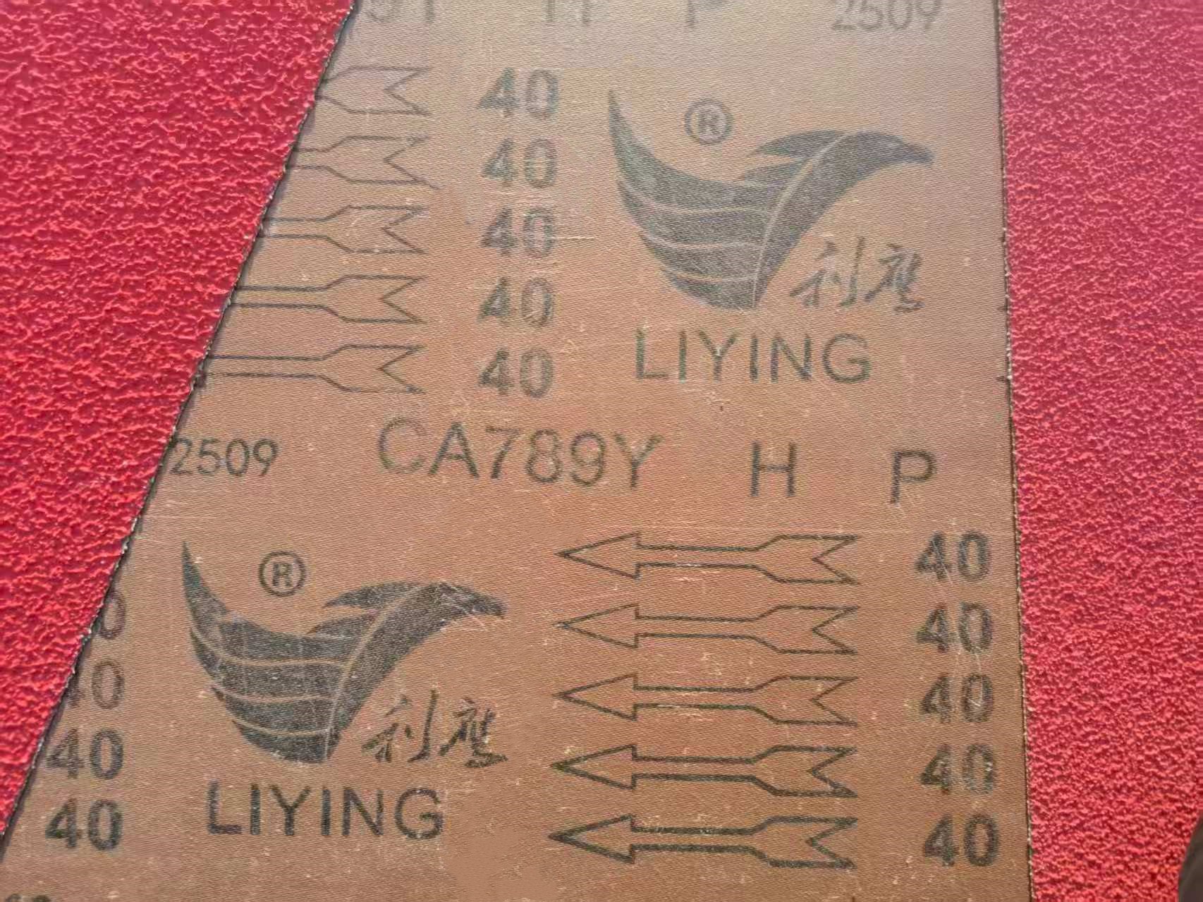 LIYING CA789Y heavy duty ceramic sand belt with polyester Y-shaped cloth base for industrial metal rough grinding LIYING CA789Y heavy duty ceramic sand belt with polyester Y-shaped cloth base for industrial metal rough grinding
