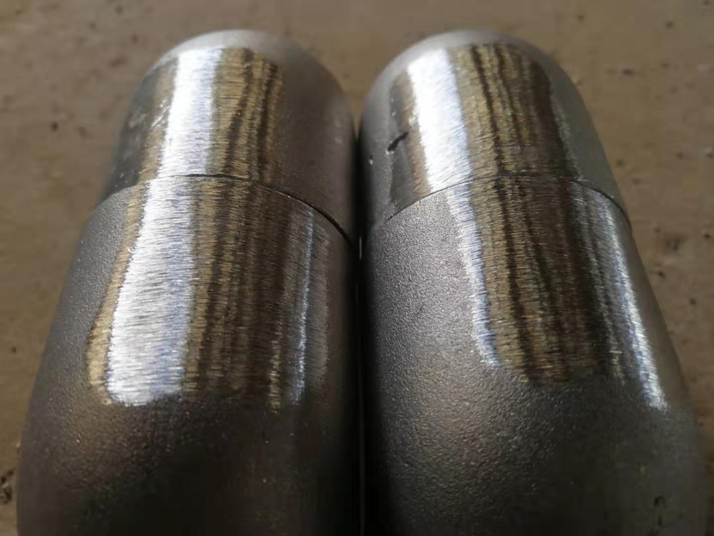 Metal parts sanding before vs after, smooth surface finish