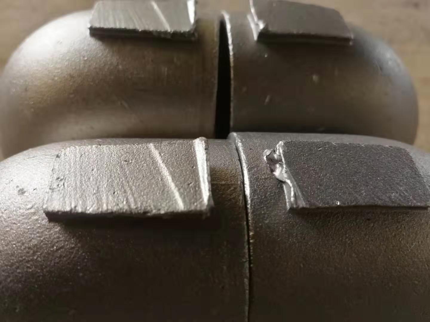 Metal parts sanding before vs after, smooth surface finish