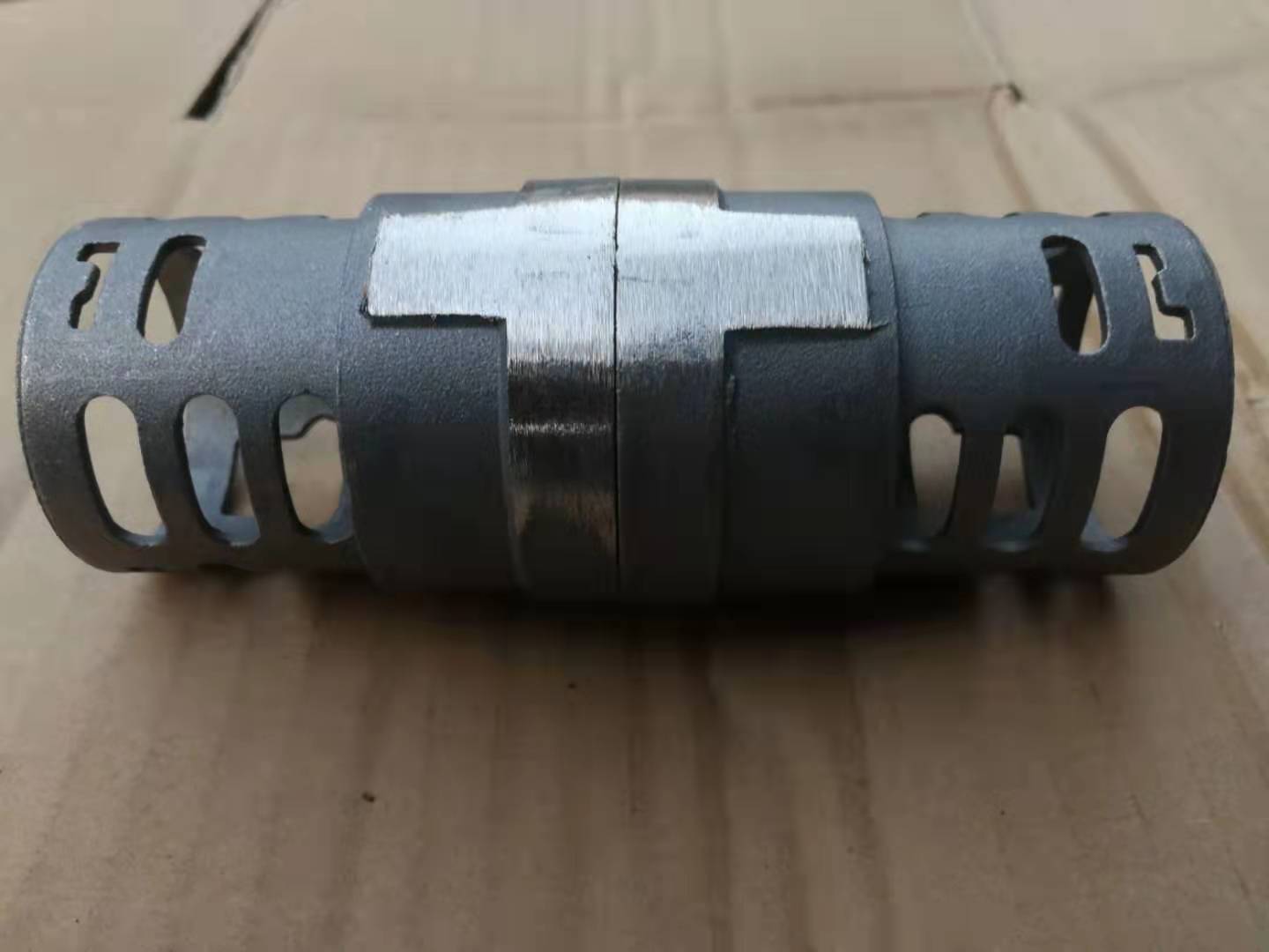 Metal parts sanding before vs after, smooth surface finish