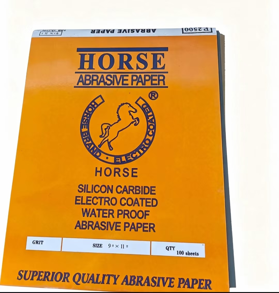 HORSE CC‑22F Black Silicon Carbide Waterproof Sandpaper HORSE CC‑22F Black Silicon Carbide Waterproof Sandpaper